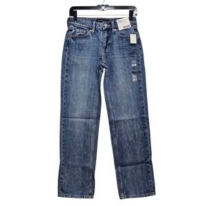 Aeropostale NWT Jeans 000R Blue Low Rise Baggy Non-Stretch Denim Y2K Streetwear